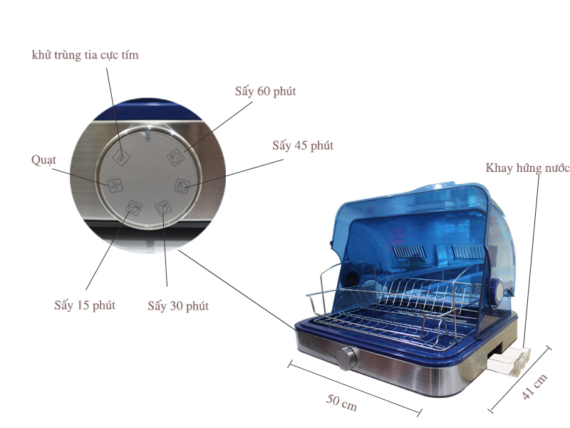 thông số máy sấy bát azur zu156