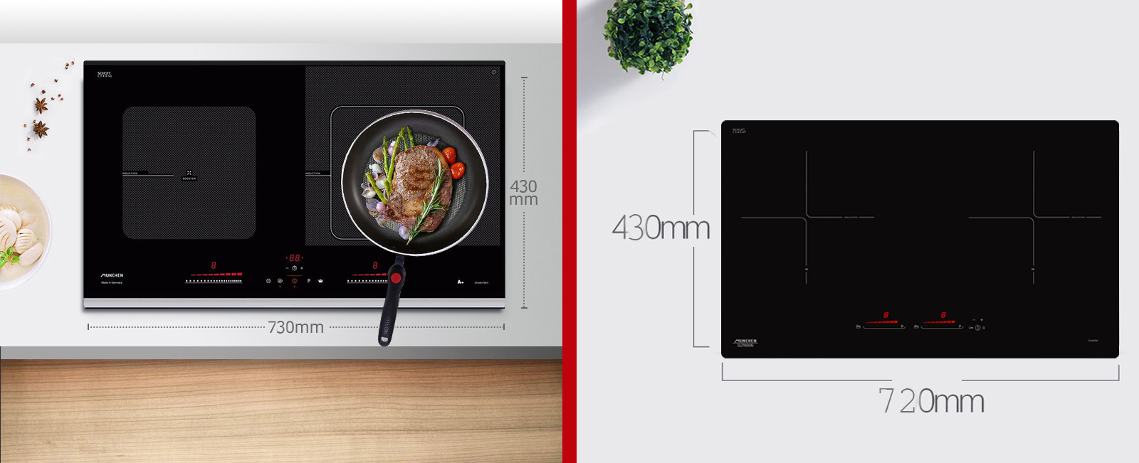 so sánh bếp từ munchen gm 8925 vs gm 8999