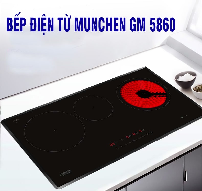 Thiết kế bếp điện từ Munchen GM 5860 đăng cấp châu âu