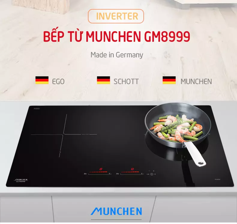 Thiết kế của bếp từ Munchen GM8999