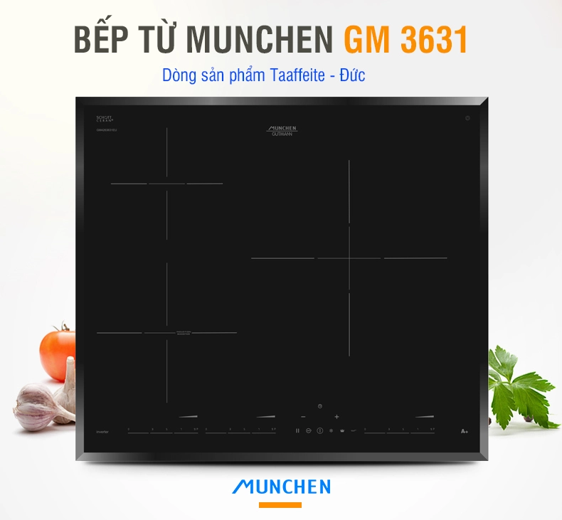 Thiết kế của bếp từ Munchen GM3631