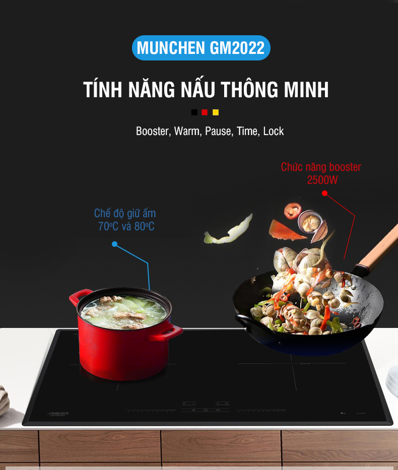 Tính năng đun nấu của bếp