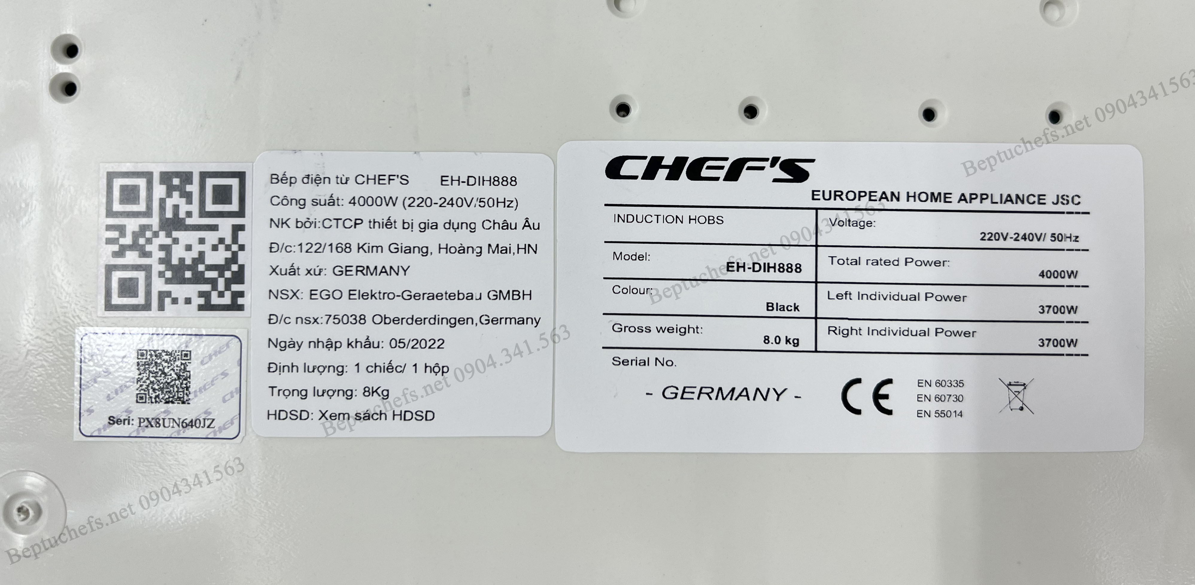 bếp từ chefs EH DIH888