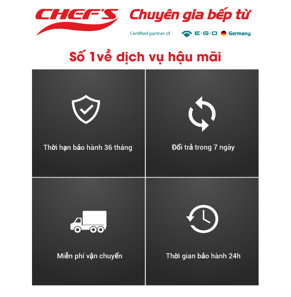 bếp từ chefs nhập khẩu Đức