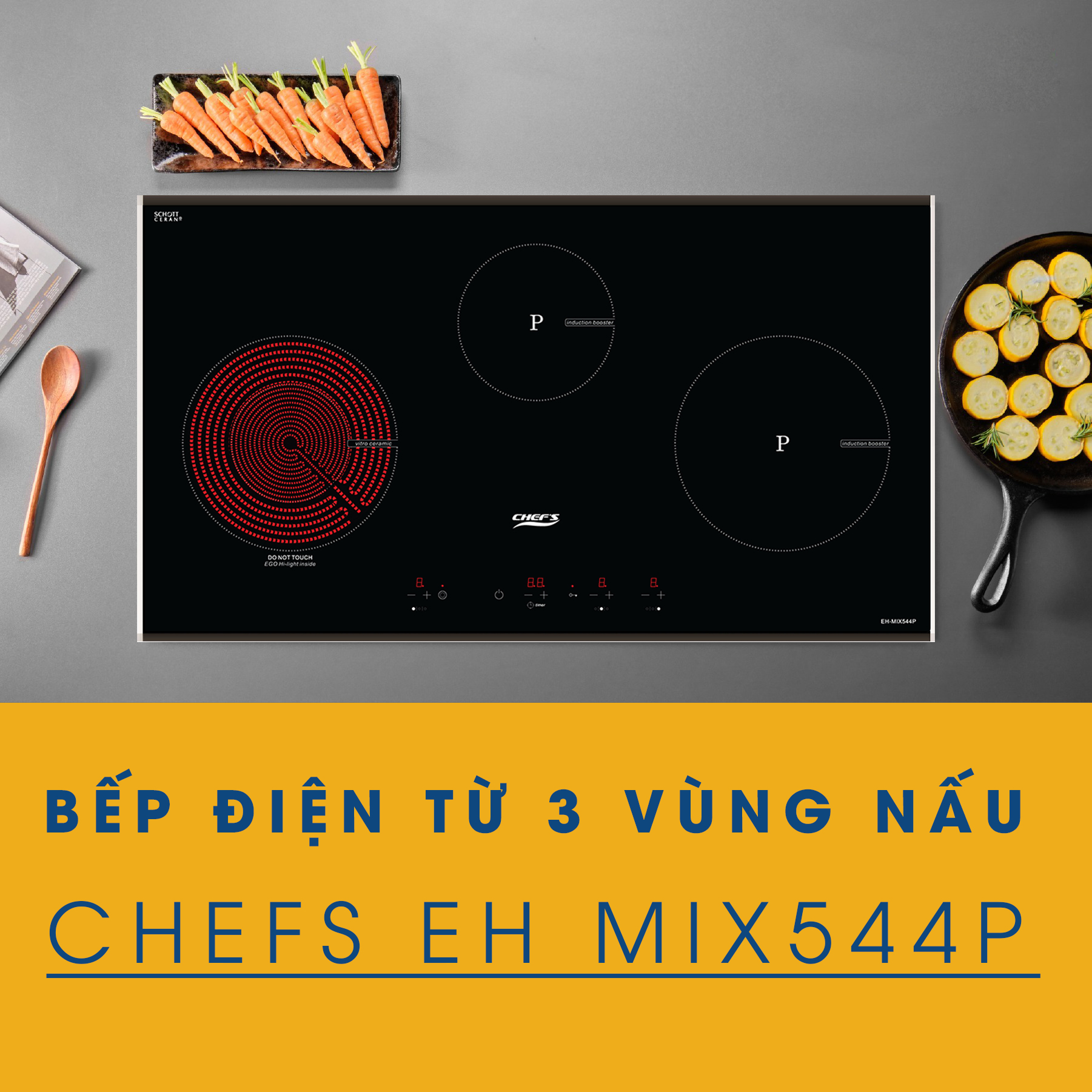 bếp điện từ chefs eh mix544p