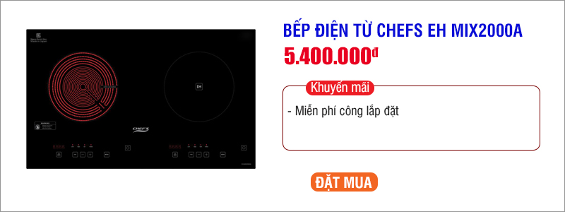 bếp điện từ chefs eh mix2000a