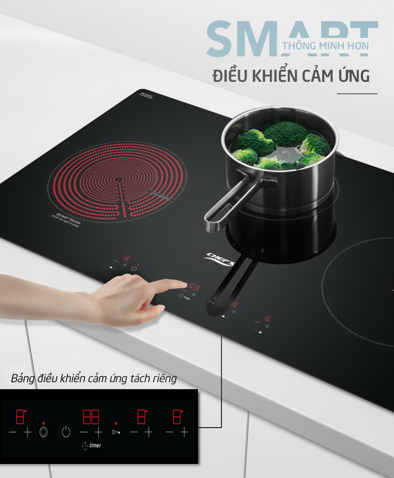 Bếp điện từ Chefs EH MIX544P tiện dụng thông minh