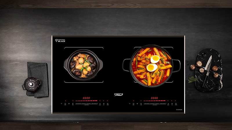 Kinh nghiệm chọn bếp từ Chefs theo diện tích bếp và thói quen nấu nướng