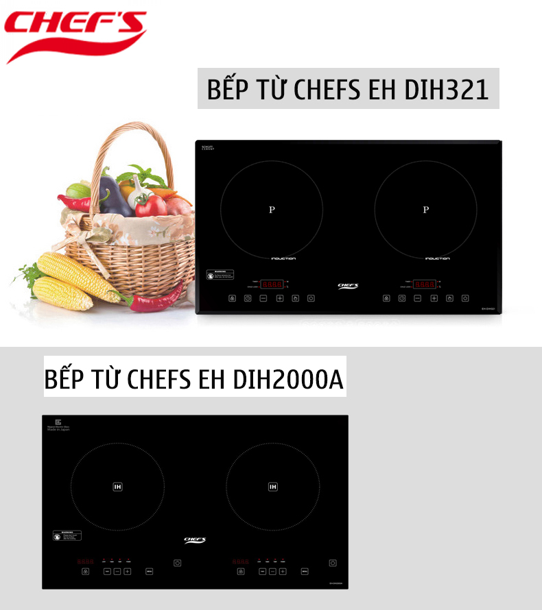 Những điểm vượt trội của bếp từ Chefs EH DIH321 so với DIH2000A