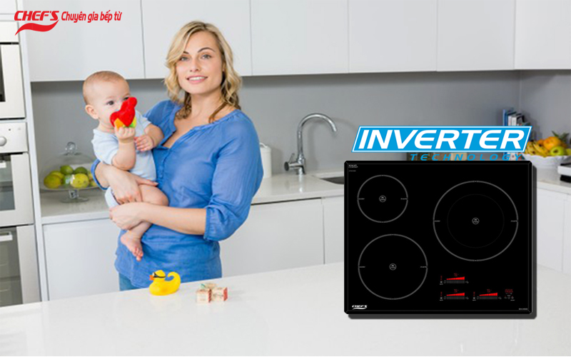 Công nghệ inverter bếp từ Chefs EH IH555 Công nghệ inverter bếp từ Chefs EH IH555