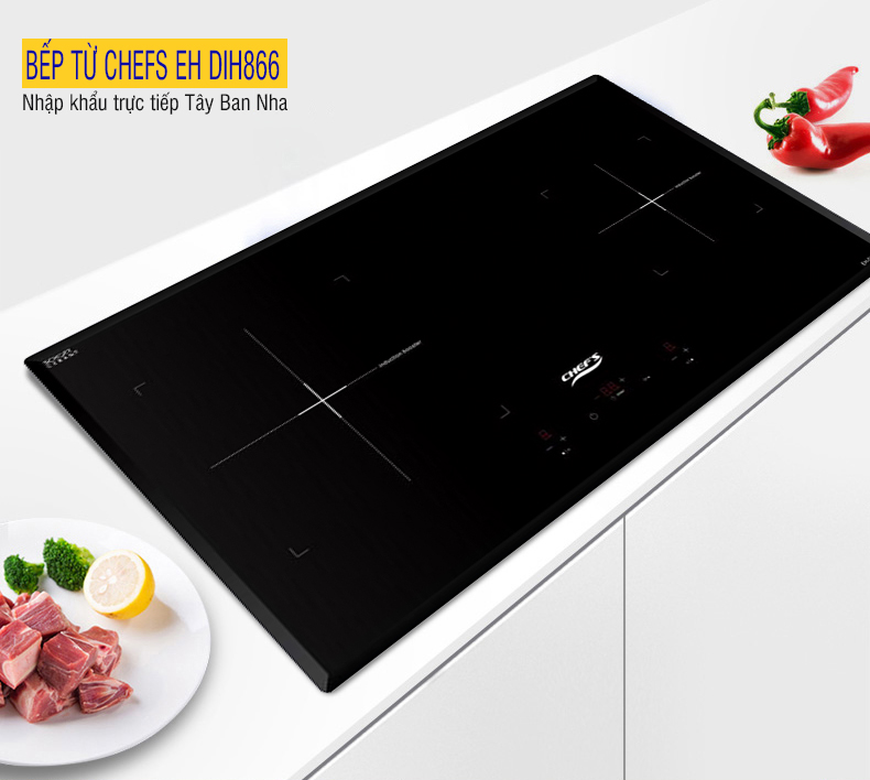 hình thức bếp từ chefs eh dih866
