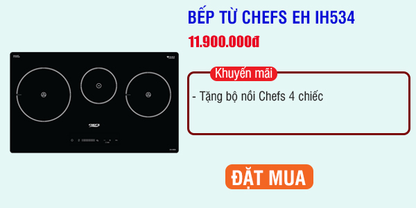 Bếp từ Chefs EH IH534 : khi người Việt lắp bếp từ