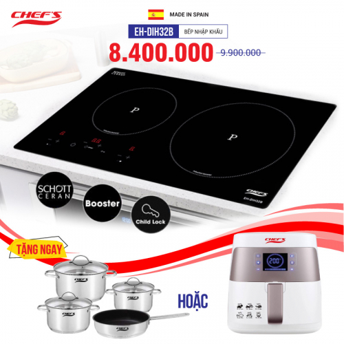 Bếp Chefs DIH32B chưa bao giờ rẻ đến thế, chỉ 7.500.000Đ