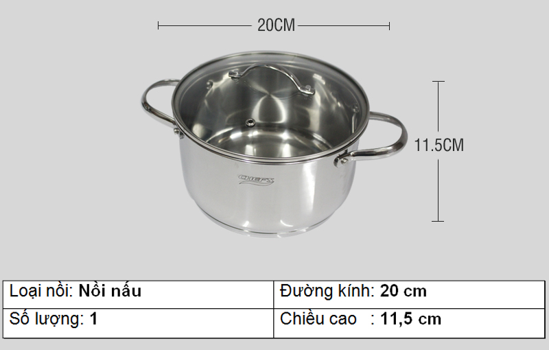 bộ nồi chefs eh cw4430