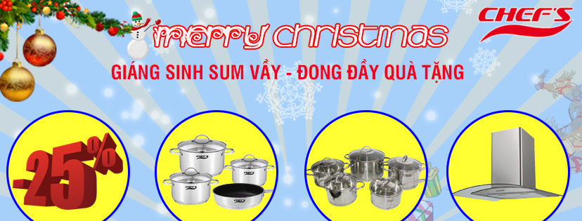 Top 3 bếp từ Chefs giảm giá cực rẻ mùa Noel và năm mới