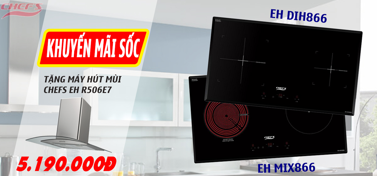 Khuyến mãi sốc khi mua bếp từ Chefs EH DIH866