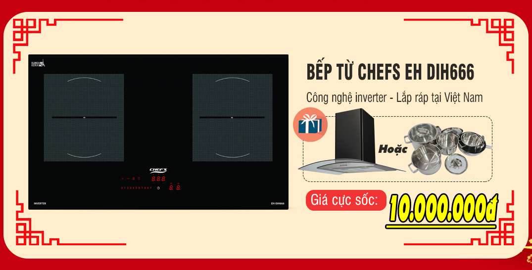 khuyến mãi bếp từ chefs eh dih666