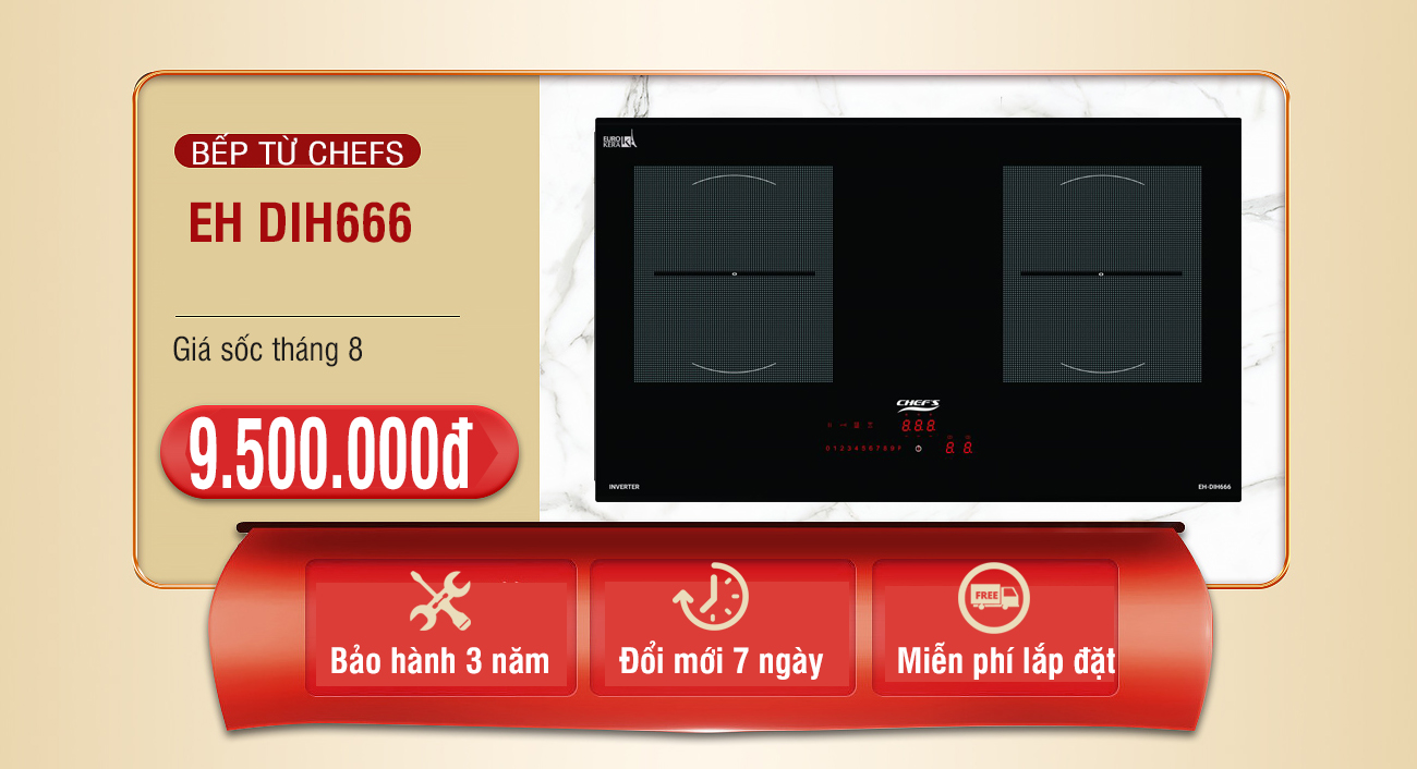 khuyến mãi chefs tháng 8