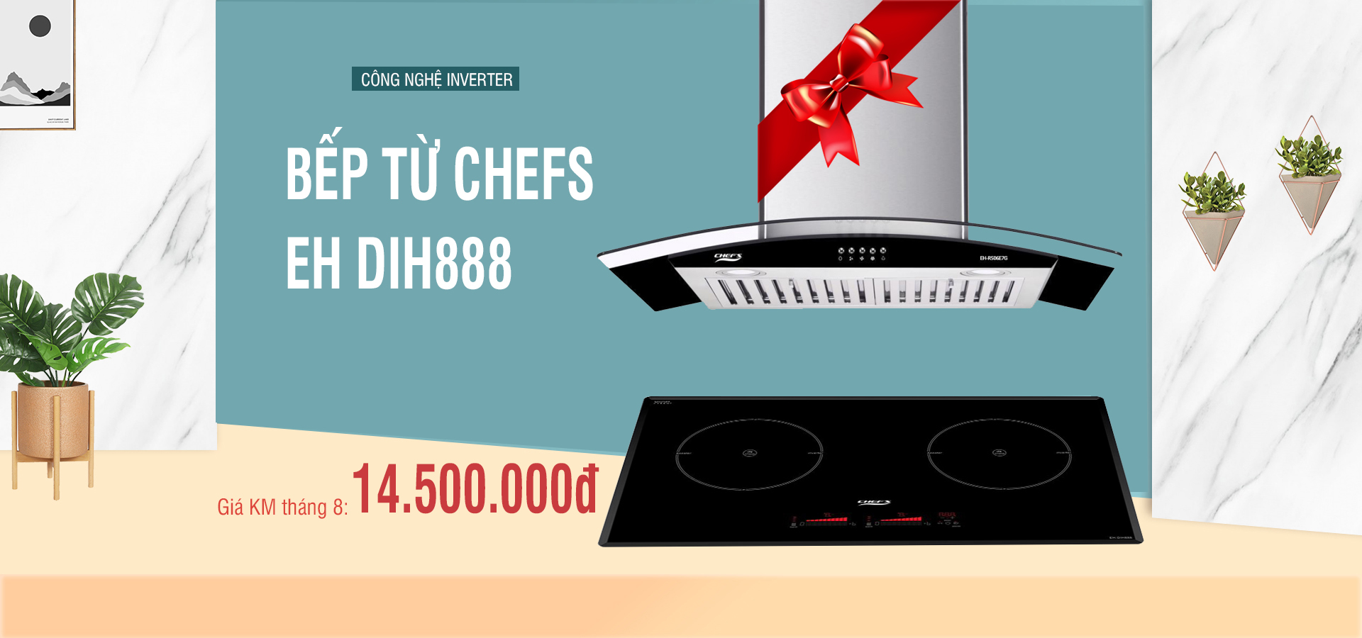 Mừng năm mới 2021, bếp từ Chefs EH DIH888 chỉ còn 13tr đồng