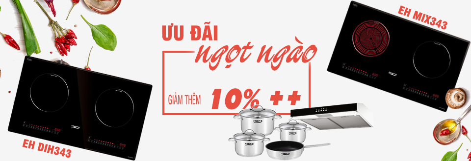 Thông tin khuyến mãi khi mua bếp điện từ Chefs EH MIX343