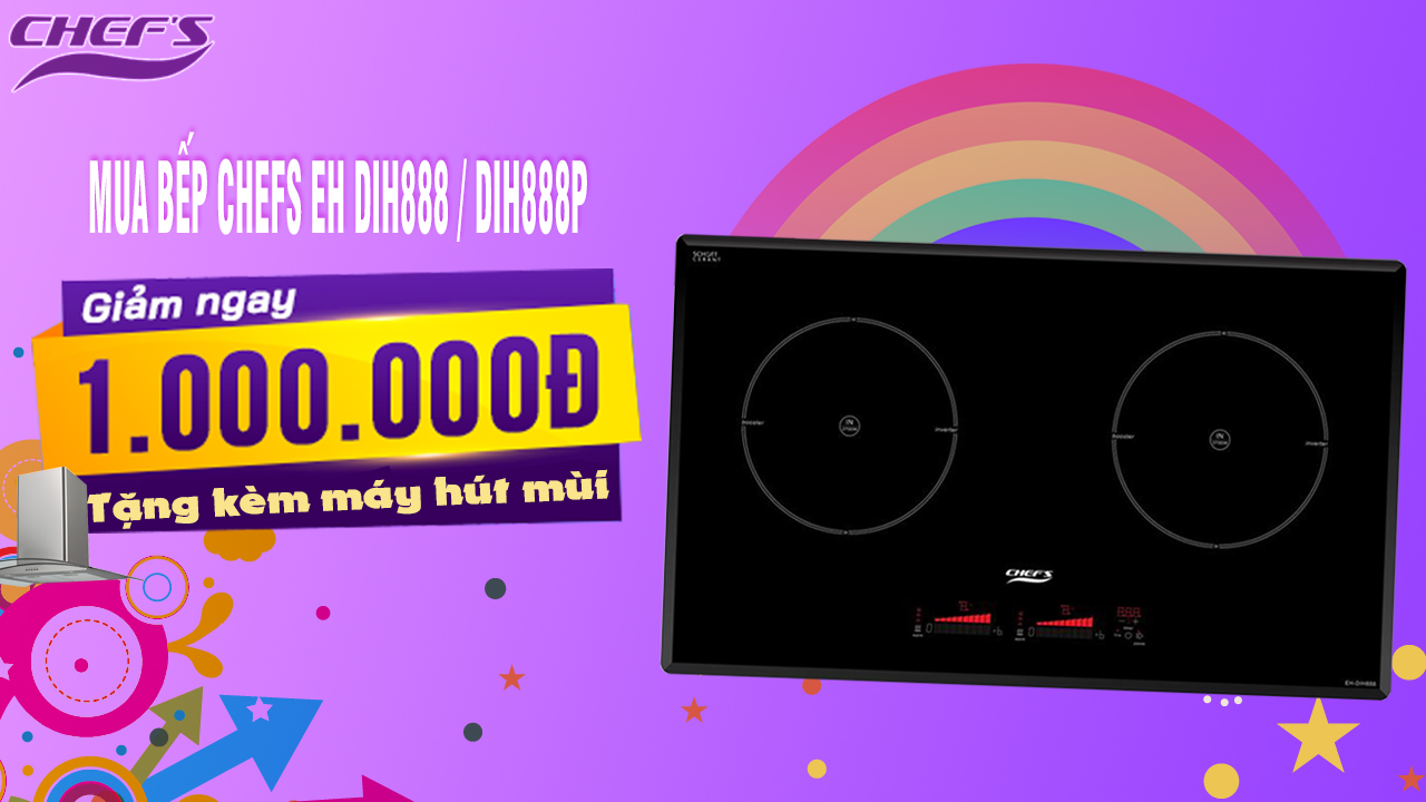 Cuá»i tháng 3, mua bếp từ Chefs EH DIH888 ÄÆ°á»£c khuyến mãi gì?