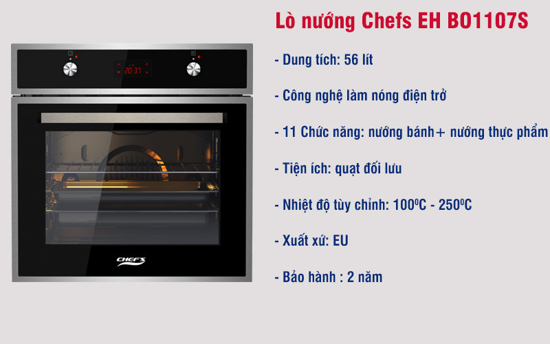 Lò nướng chefs eh BO1107S