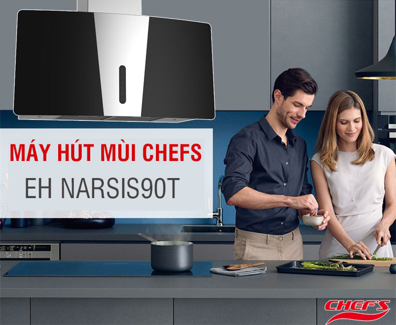 Máy hút mùi Chefs EH Narsis90T 