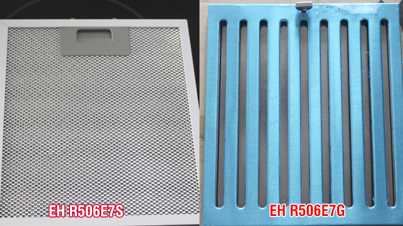 so sánh máy hút mùi chefs EH R506E7S và R506E7G