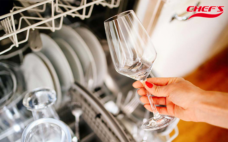 Máy rửa bát Chefs có sấy khô bát đĩa không?