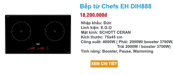 bếp từ chefs eh dih888 made in germany