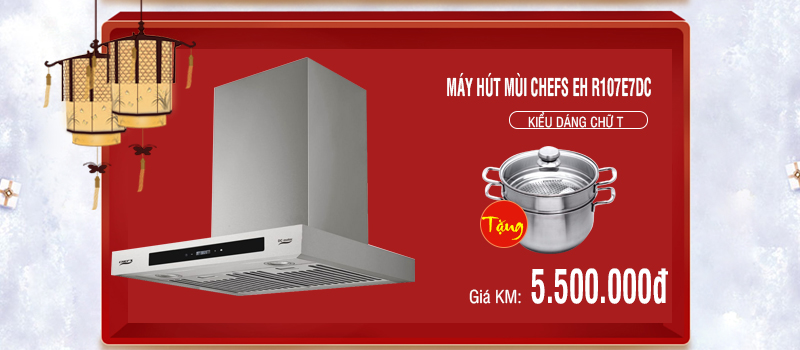 mua máy hút mùi Chefs giảm tiền triệu