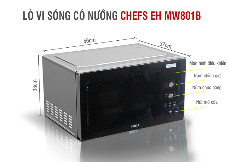Lò vi sóng Chefs EH MW801B