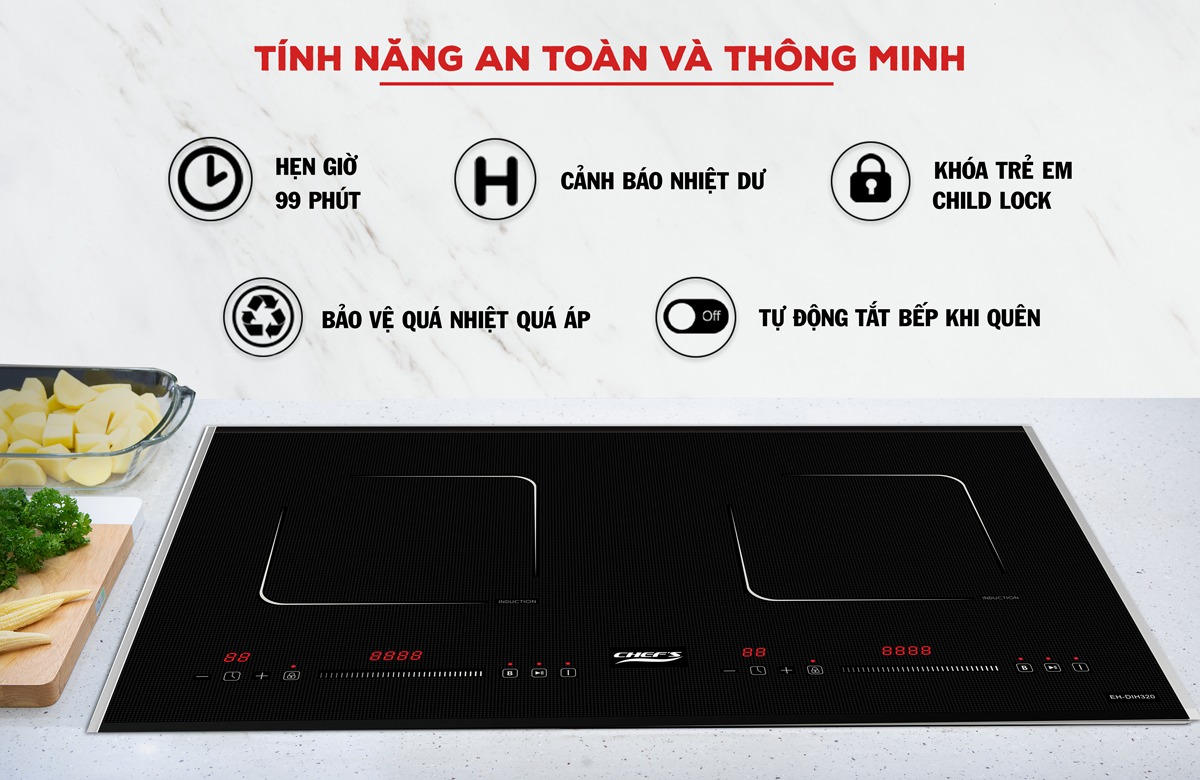 Bếp có tự động ngắt khi nồi hết nước không?