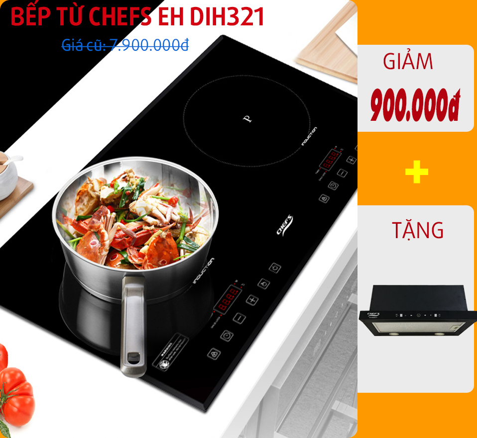 ưu đãi mùa dịch bếp từ chefs