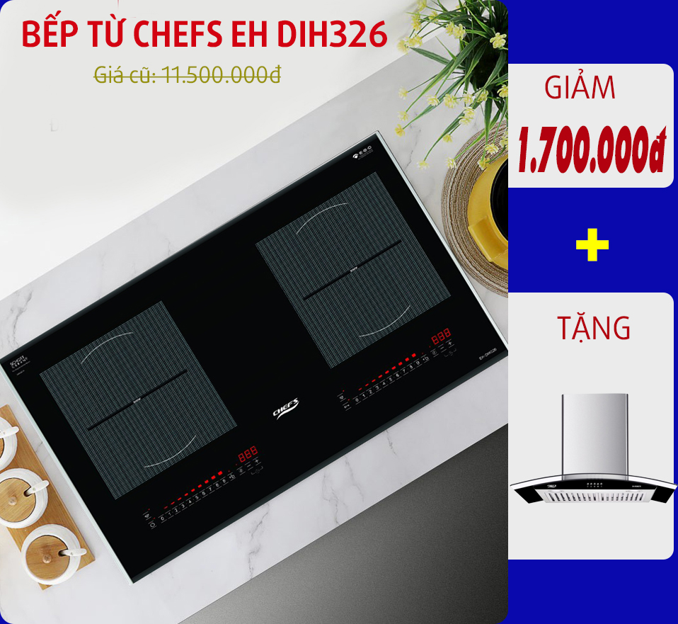 ưu đãi mùa dịch bếp từ chefs