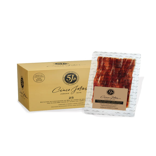 Thịt heo muối 5J Cinco Jotas Arcorn-Fed 100% Ibérico Ham, gói 40g
