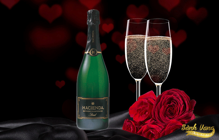 Rượu Vang Nổ Hacienda Brut