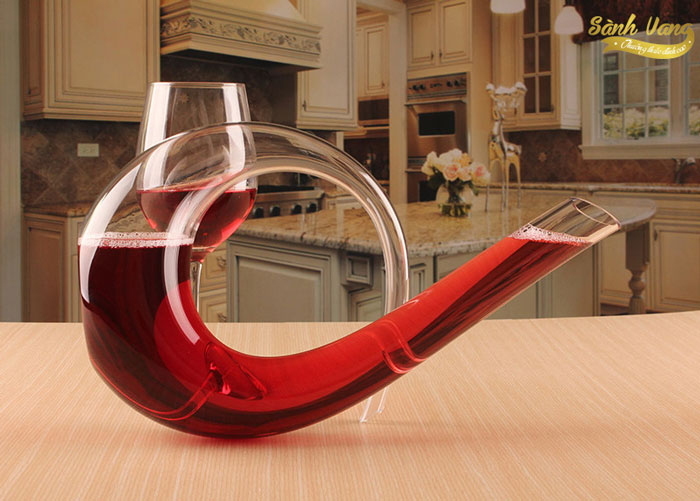 Lead Free Crystal Decanter Hand Made 1200ml (Decanter số 6)