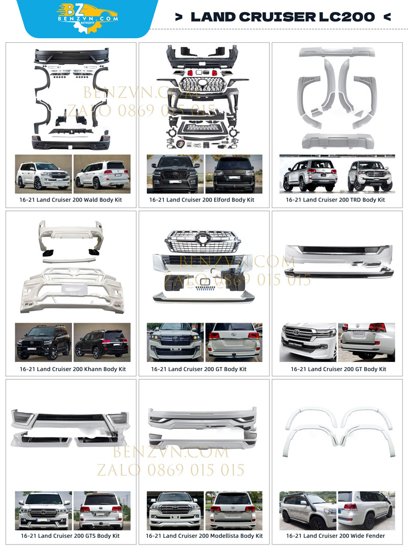 body kit xe Land Cruiser LC200