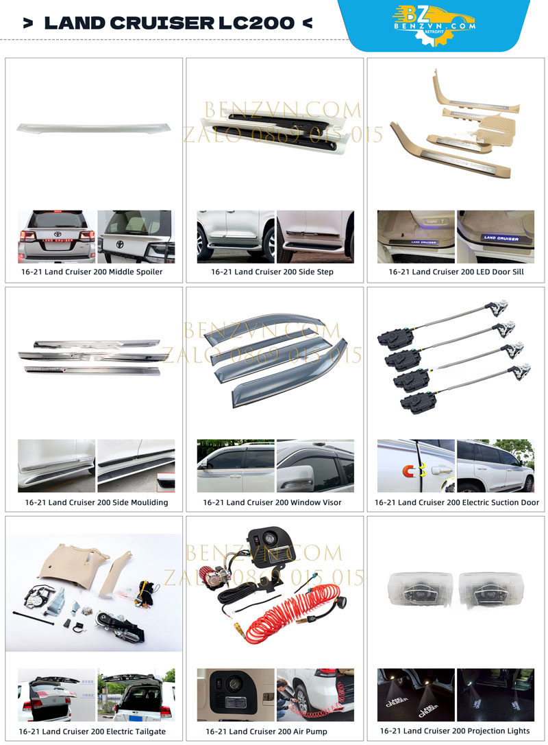 phụ kiện xe xe Land Cruiser LC200