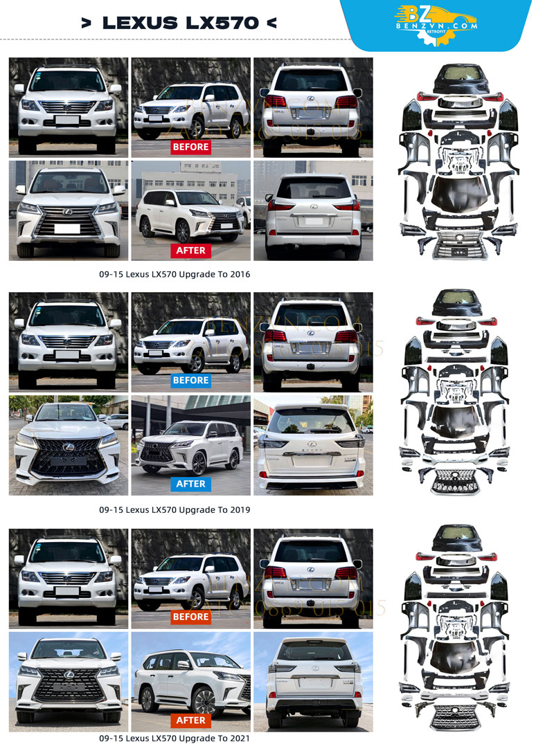 Nâng đời xe Lexus LX570 