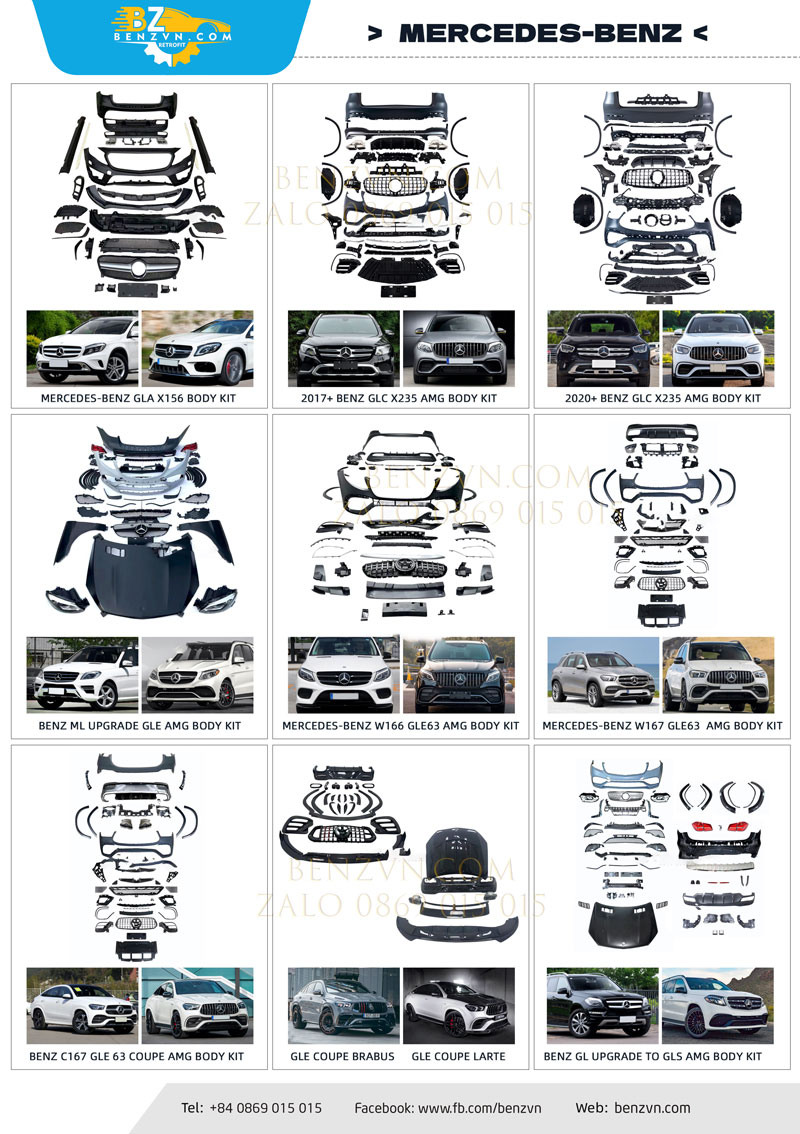 Nâng cấp body kit GLE, GLS