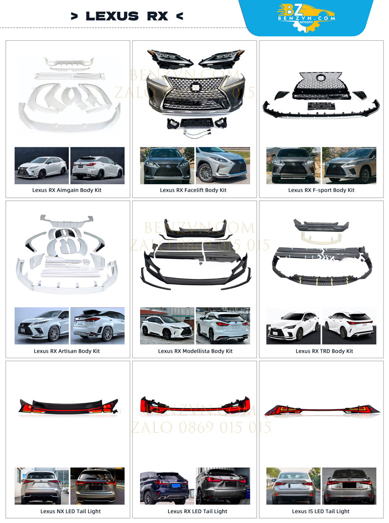 Nâng cấp body kit Lexus RX350
