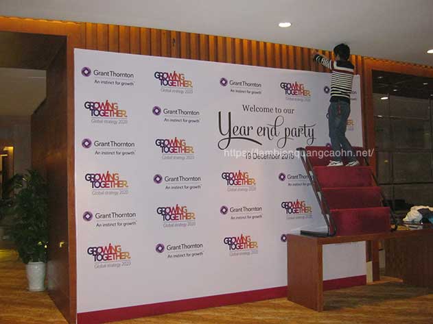 backdrop year end party