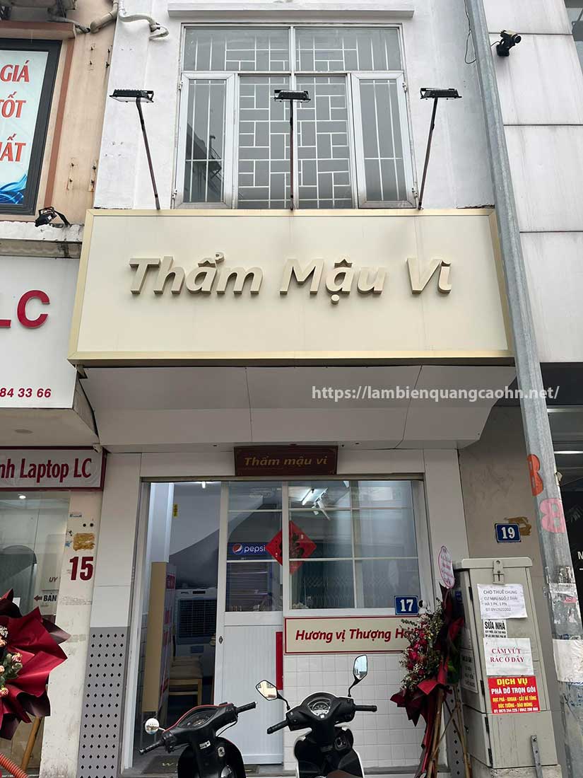 biển chữ nổi alu