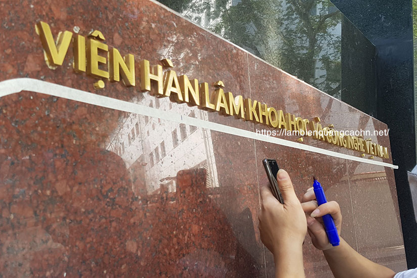 biển công ty bằng đá, biển chữ đồng, biển đồng