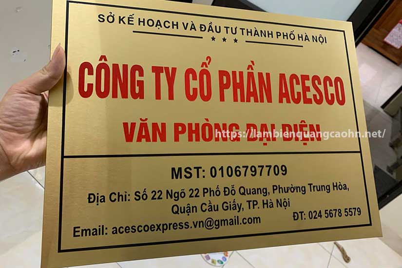 biển công ty mica