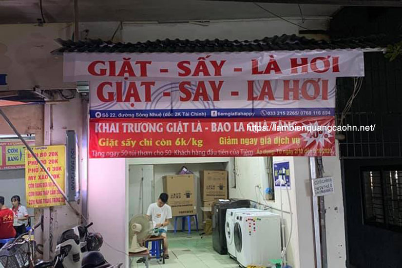 biển hiệu giặt là, biển quảng cáo giặt là, bảng hiệu giặt là