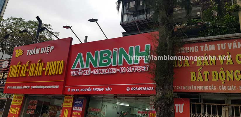biển quảng cáo chữ nổi đẹp