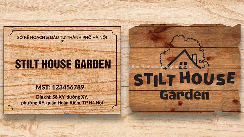 biển quảng cáo gỗ, biển gỗ, biển quảng cáo homestay